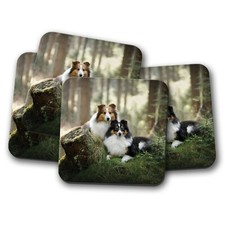 4 Set - Sheltie Dog Couple