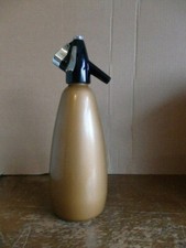 BOC sparklets soda syphon bottle gold 1970s