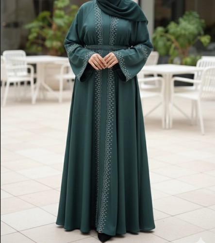 Emerald green kaftan - emerald, abaya