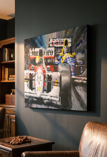 Nigel mansell and ayrton senna - and,