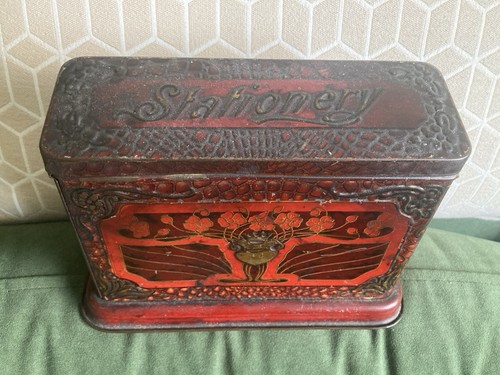 Antique biscuit tin - antique,