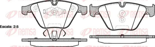 Brake pads front - pads, axle