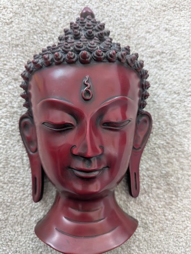 Buddha head wall mask - buddha,