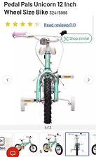  Pedal Pals Unicorn 12 Inch Wheel Size Bike324/5996 R.r.p £95