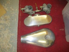 Jaguar  2.4 MK2 Solex carburettos pair and polished  air  filter  boxes