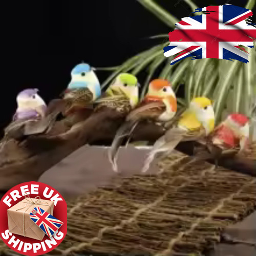 6pcs artificial sparrow bird - sparrow,