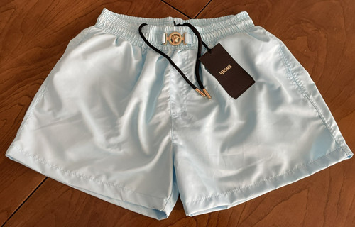 Versace men light blue swim - versace,