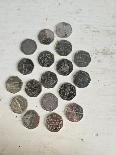 Rare collectors 50p coins - 18,