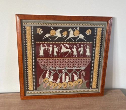 Vintage hand made tapestry - vintage,