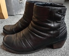 LOTUS BLACK LEATHER ANKLE