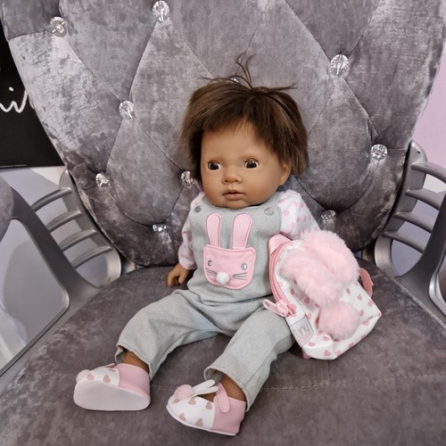 Brown reborn baby doll tiny - brown,