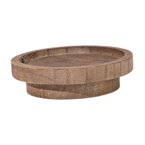 Round wooden tea tray - tray,, storage