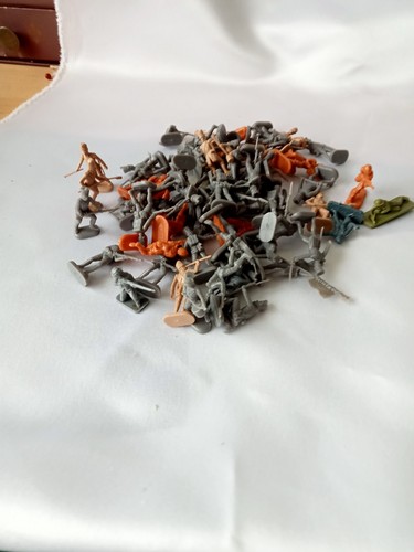 Small plastic soldiers - small, soldiers.