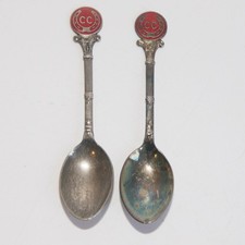 2 x Vintage Enamel Caravan