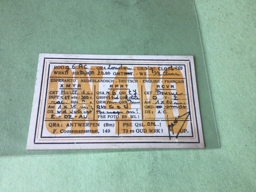 Vintage qsl radio - vintage,