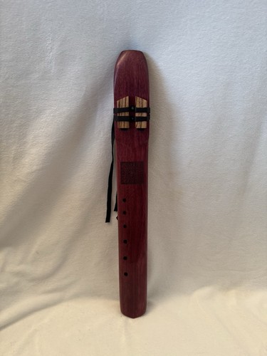 Musical wood drone flute - wood,