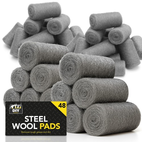 48pk steel wire wool pads - 48pk,