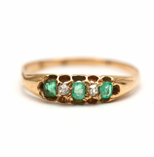 18k victorian emerald - 18k,