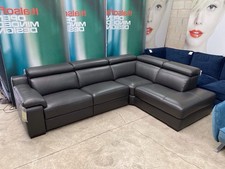 MODERN Grey Leather Corner