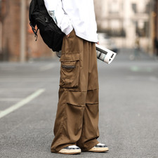 Men Cargo Pants Retro Straight