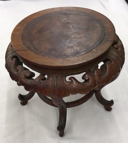 Antique chinese wood stand - wood,