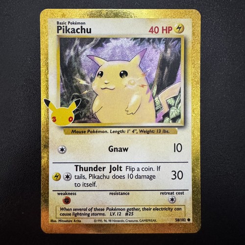 Pokémon tcg pikachu 30th - pokémon,