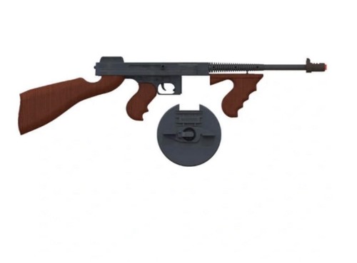 New gonher gangster tommy - new, gun