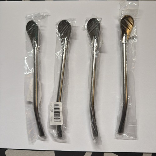 Stainless steel straws - 4x,
