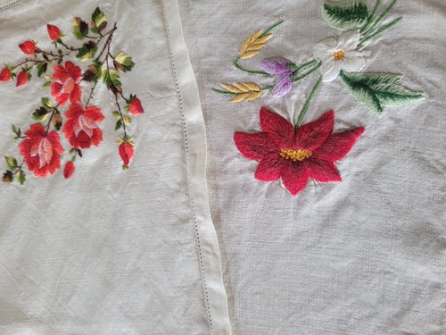 Two vintage embroidered - ,