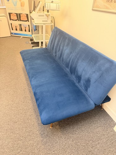 Royal blue sofa - sofa, three