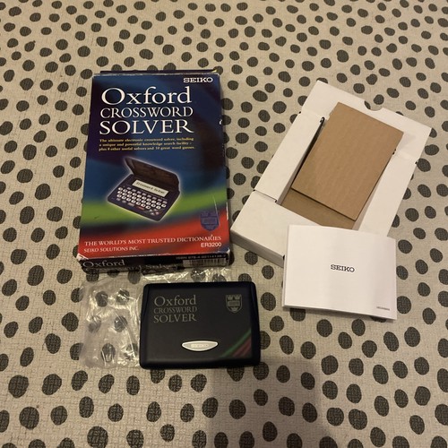 Seiko oxford crossword solver - oxford,