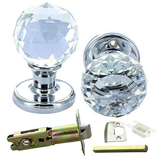 Crystal glass mortice door - glass,