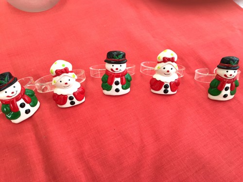 Christmas napkin holders - napkin,