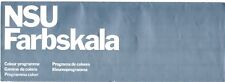 NSU Colour & Trim 1971-1972 UK