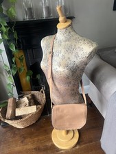 Radley London brown Tan Leather Cross Body Bag satchel stitching