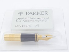 Parker Duofold International 18kt Gold Broad Fountain Pen Nib - New