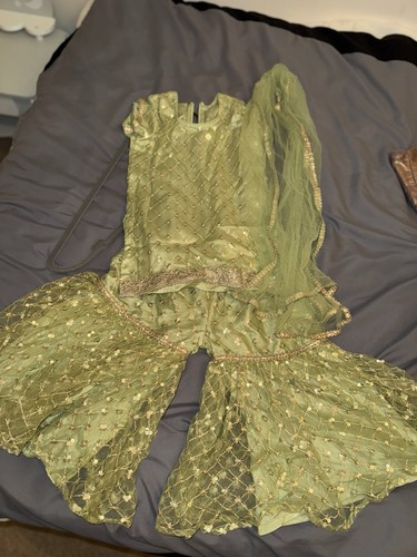 Mint green girls sharara - mint,