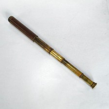 Vintage BRITEX Universal 25–40x Brass 4-Draw Telescope. Japan Working Spyglass
