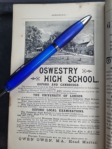 1898 advert oswestry high - 1898,