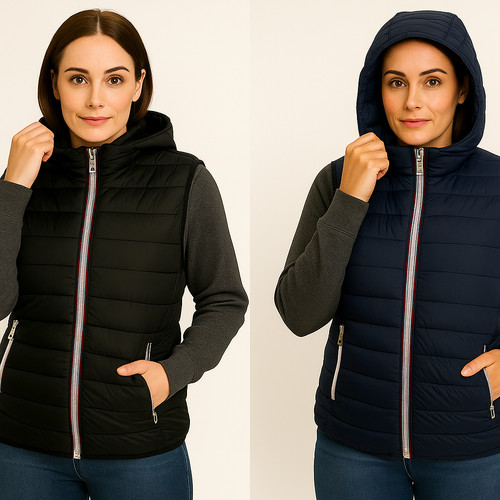 Womens padded gilet bodywarmer - womens,