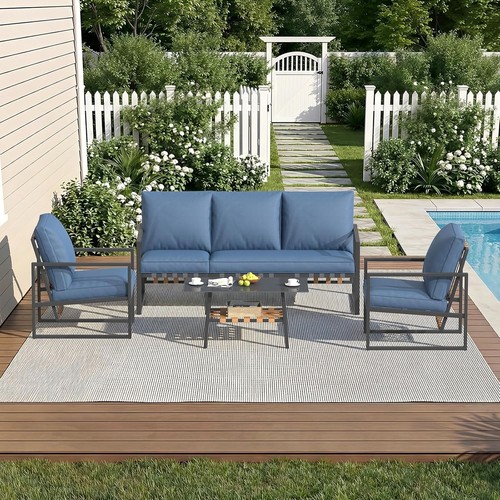 Piece patio lounge set - 5,