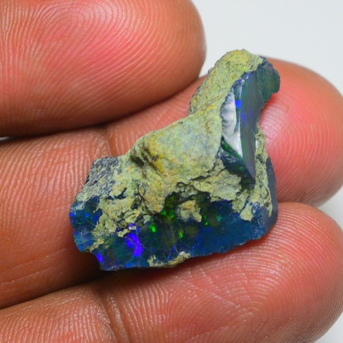 Natural black opal - black,