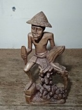 Carved Wooden Figure Of A Man