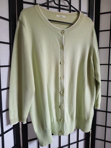 Cardigan green apple round - green,