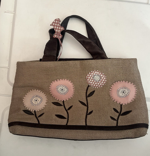 Beige brown canvas leather - brown, canvas/leather