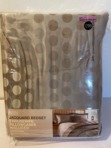 Jacquard bedset super - m&s,