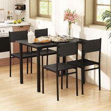 5 Piece Dining Set Wood Table