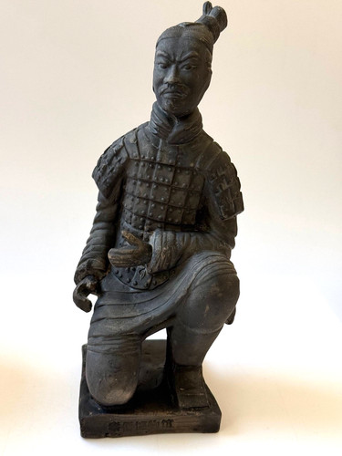 Vintage terracotta warrior - terracotta,