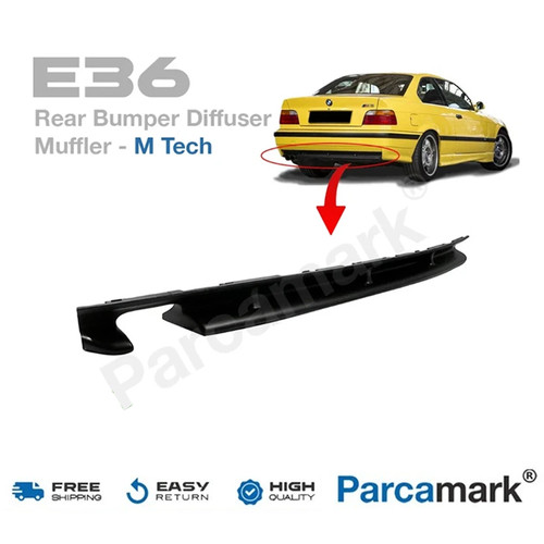Bmw e36 rear bumper - bumper, diffuser