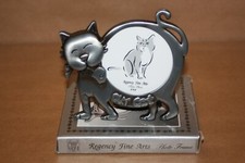 Old Regency Fine Arts "Our Cat" Metal Picture Frame - 3" x 3" - Unused & Boxed 